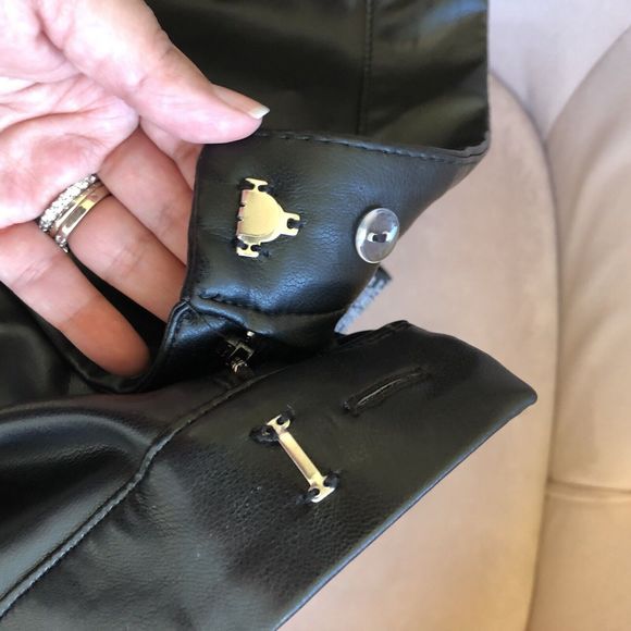 Bagatelle Wide Leg High Waisted Cropped Faux Leather Trouser Black XL NWT’s - Picture 13 of 13